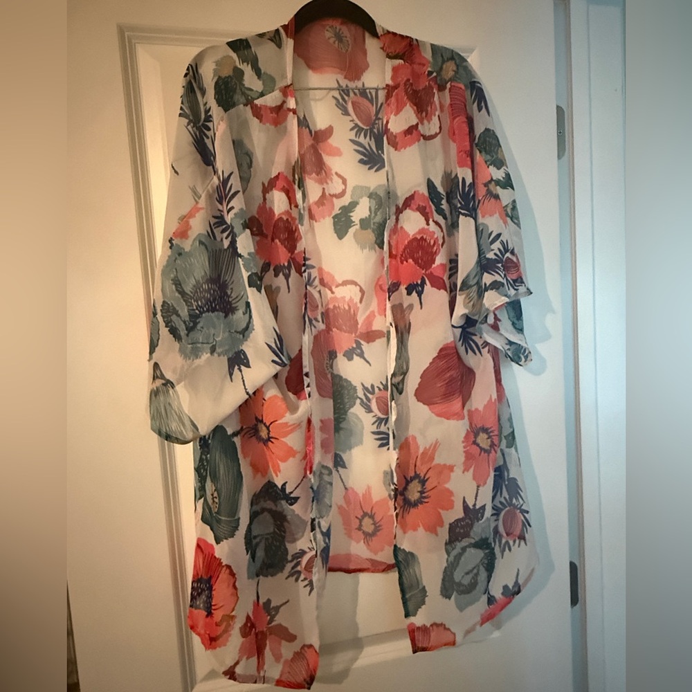 Floral Sheer Kimono